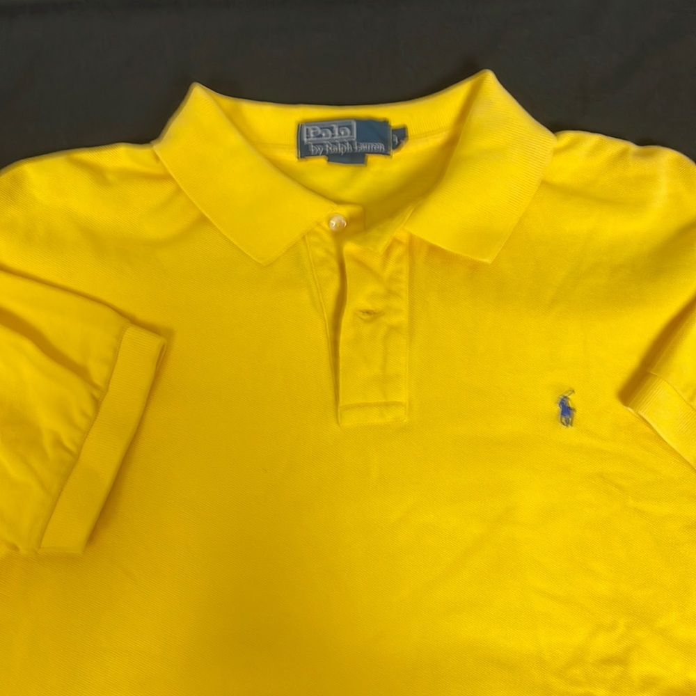 Polo Ralph Lauren yellow size large shirt